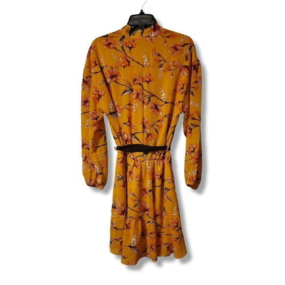 Fraiche by J Nora Floral Print Long Sleeve Minidress Size Large - Picture 3 of 3